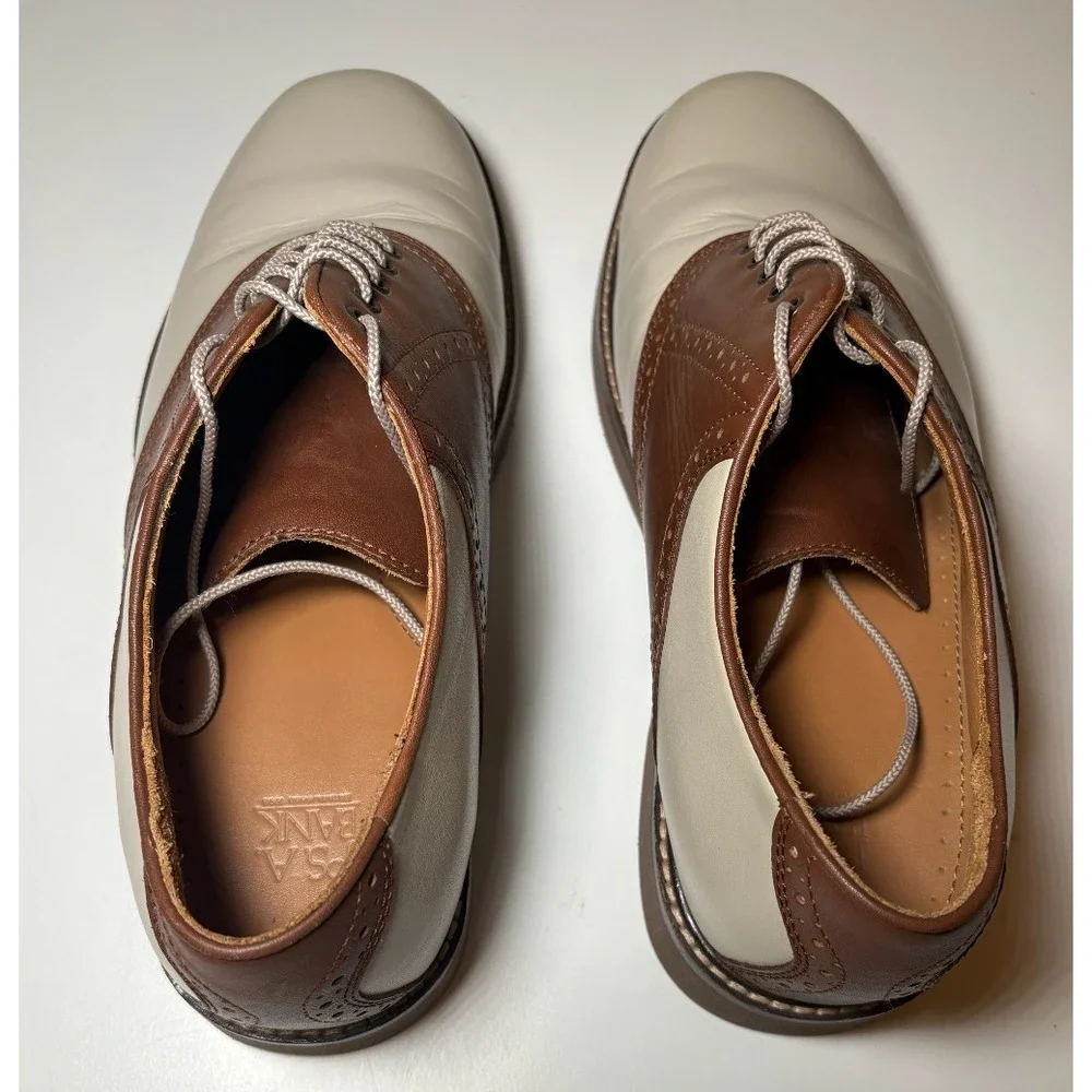 Brown And Cream Saddle Shoes | Jos A Bank | Men's Size 11